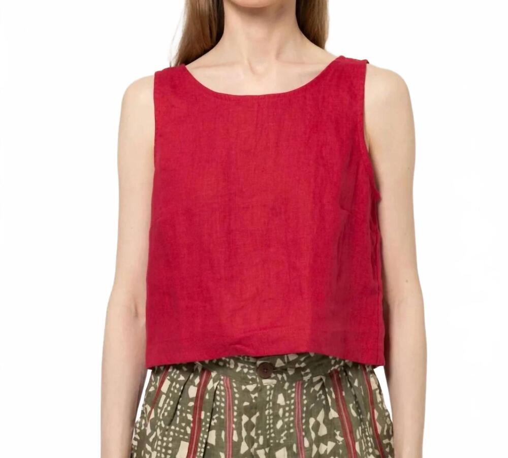 NEW BEL KAZAN lior sleeveless top in red